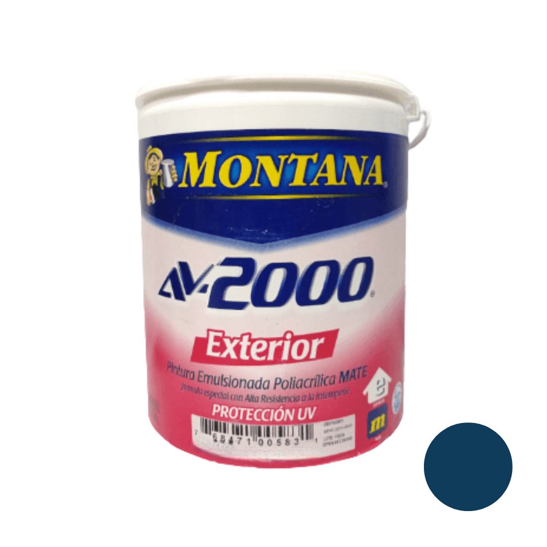 Pintura Montana Av-2000 Exterior - Azul Marino 285-485 Galón Clase A