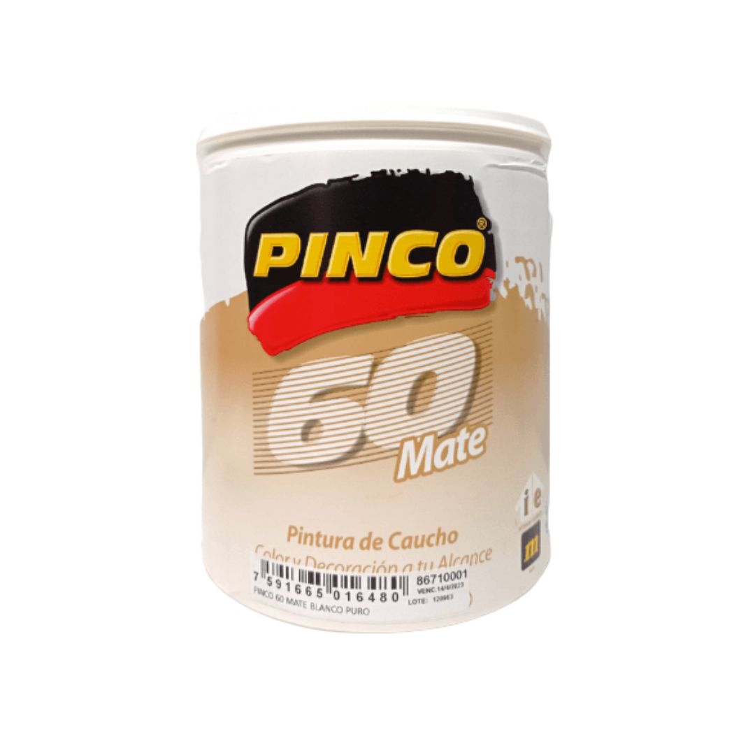 Pintura Pinco 60 Mate Blanco - Galón Clase B
