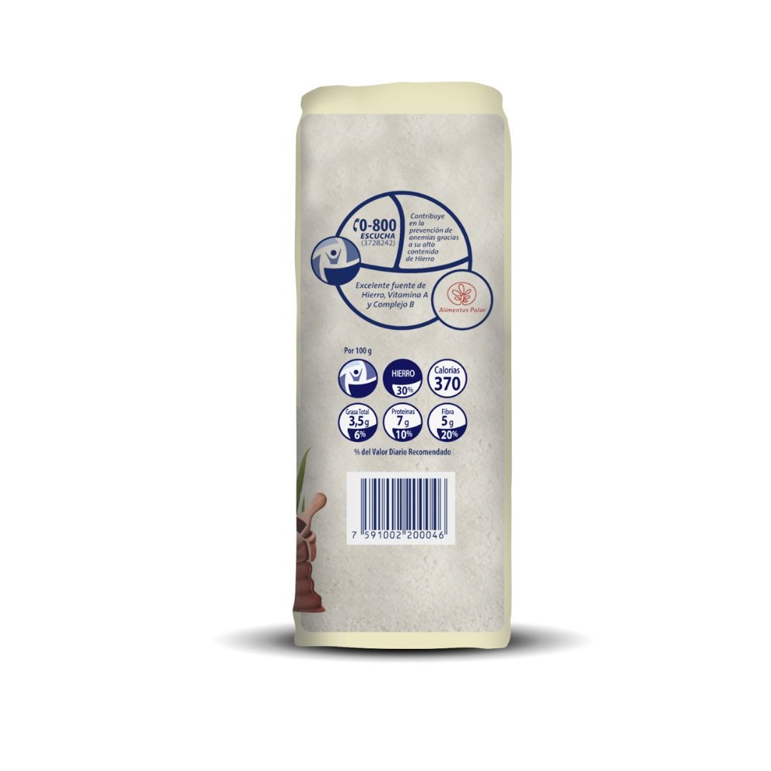 Harina Mezcla de Maíz y Arroz P.A.N Precocida 1kg - Vista 2