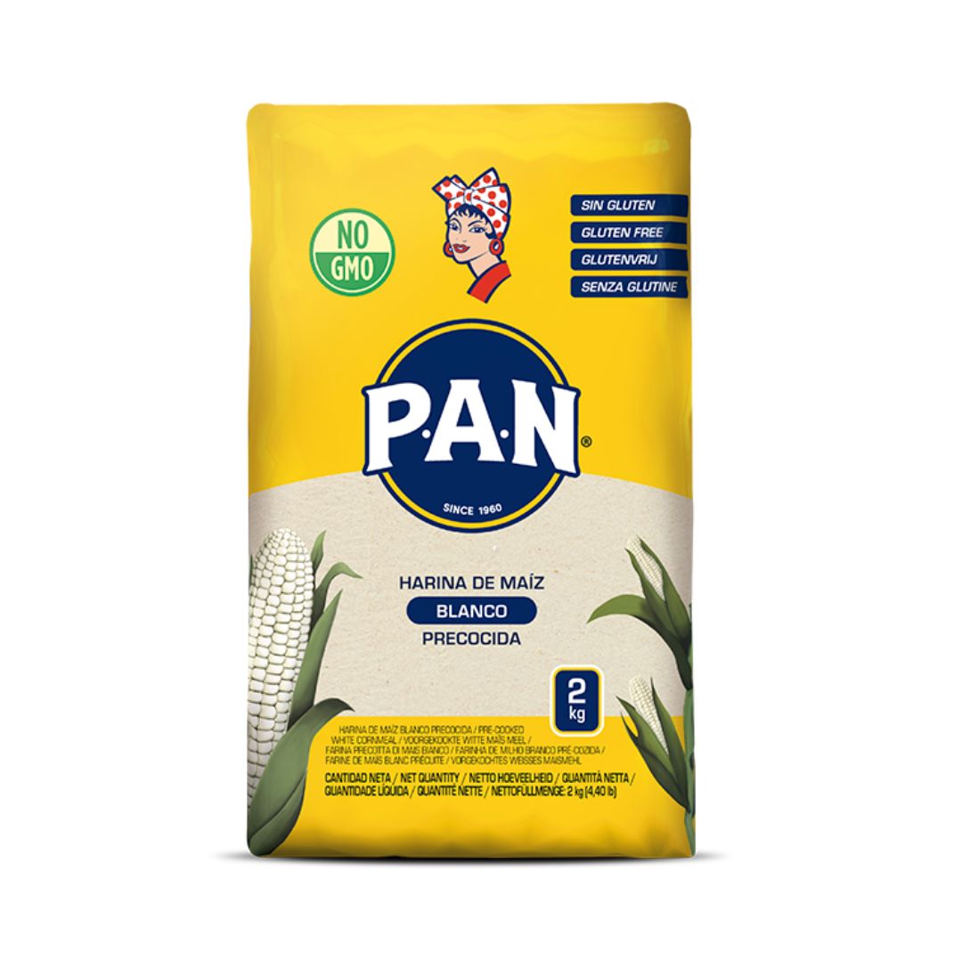 Harina de Maíz Blanco P.A.N Precocida Enriquecida 2kg
