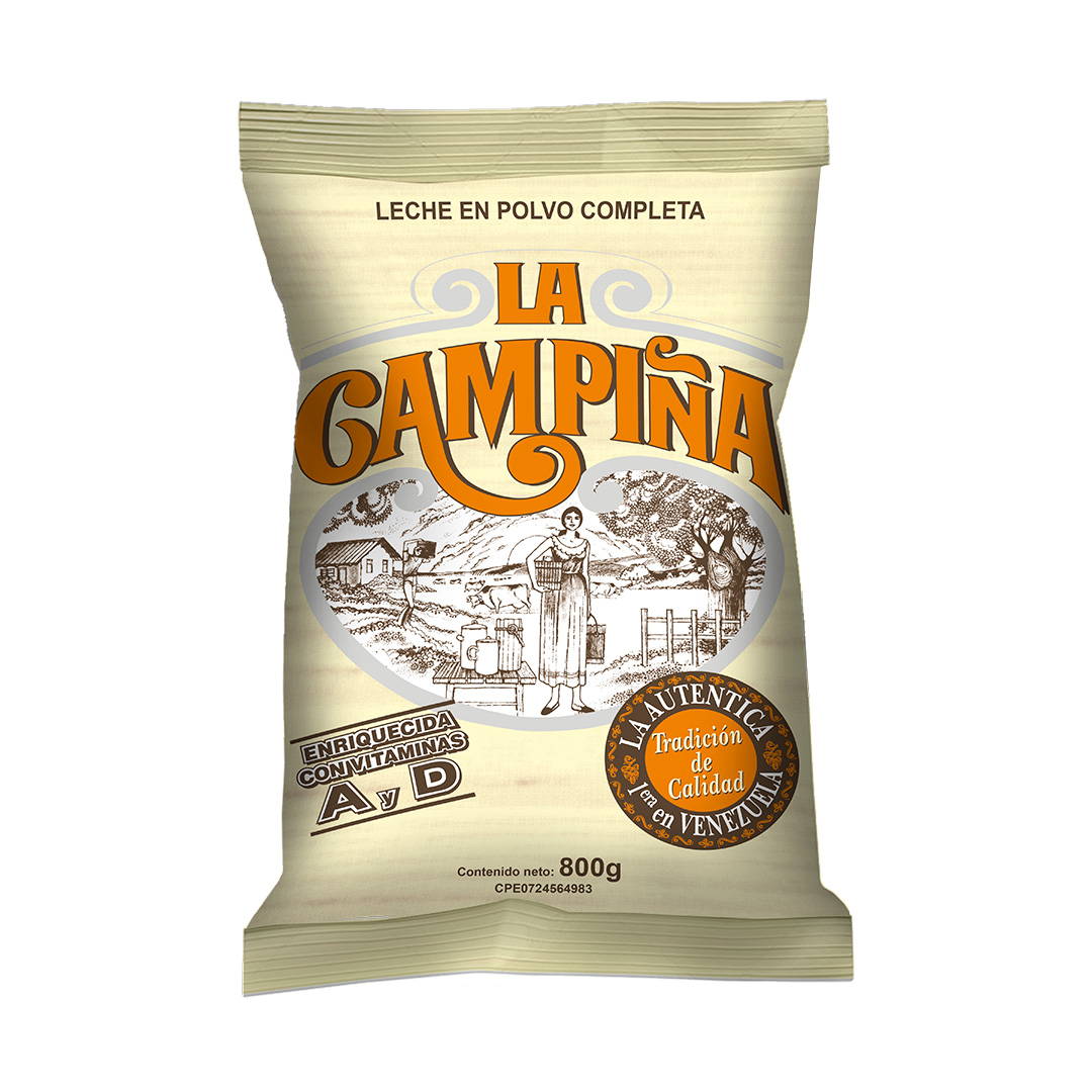 Leche en Polvo Completa La Campiña Enriquecida 900g
