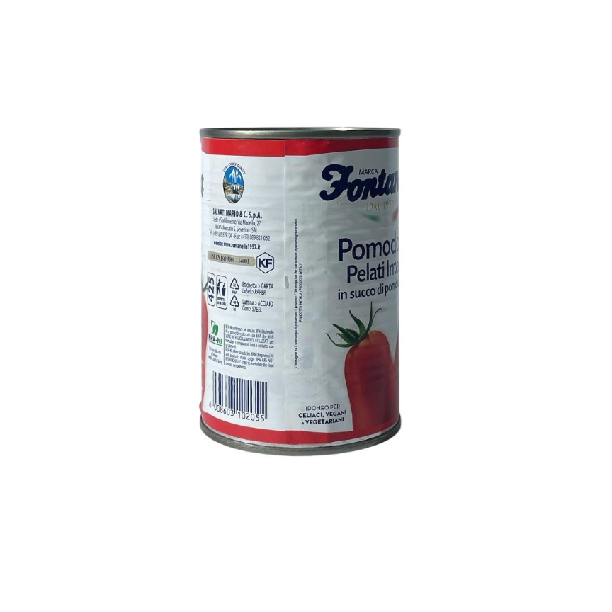 Tomates Enteros Pelados Fontanella 400g - Vista 2