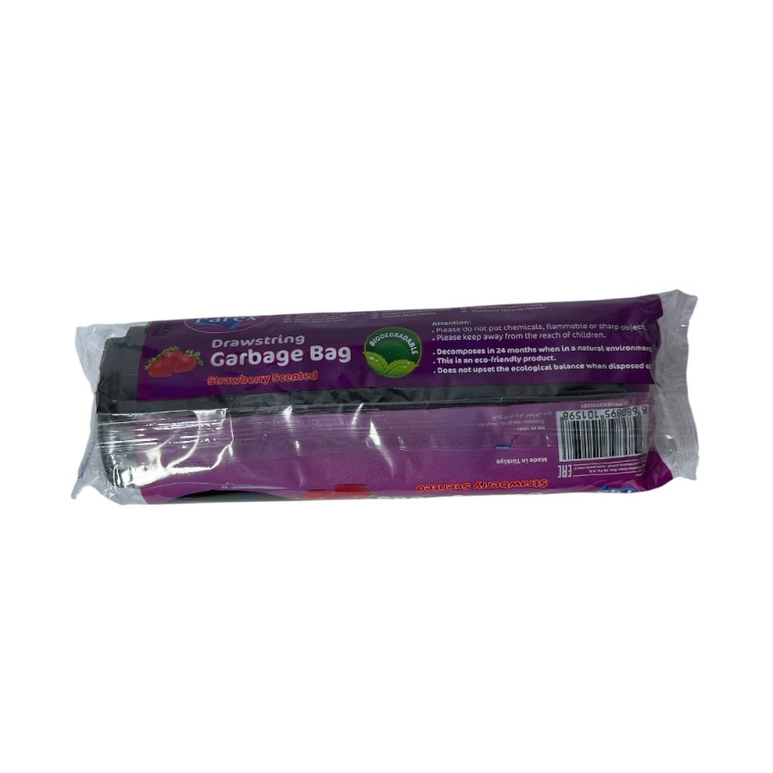 Bolsas de Basura Económica con Cordón Olor a Fresa 55x60cm 40L Parex 15 Und - Vista 2