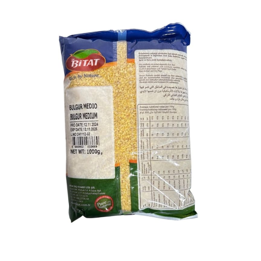 Trigo Bulgur Mediano Bitat 1kg - Vista 2