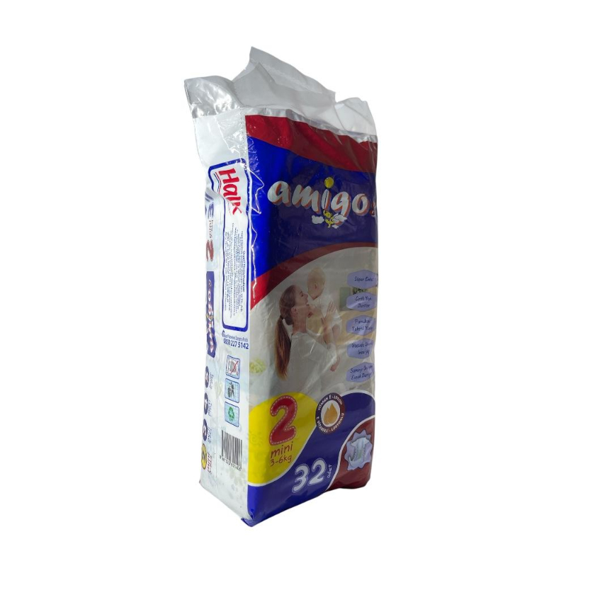 Pañal Mini T2 Amigos 3–6kg 32pcs - Vista 2