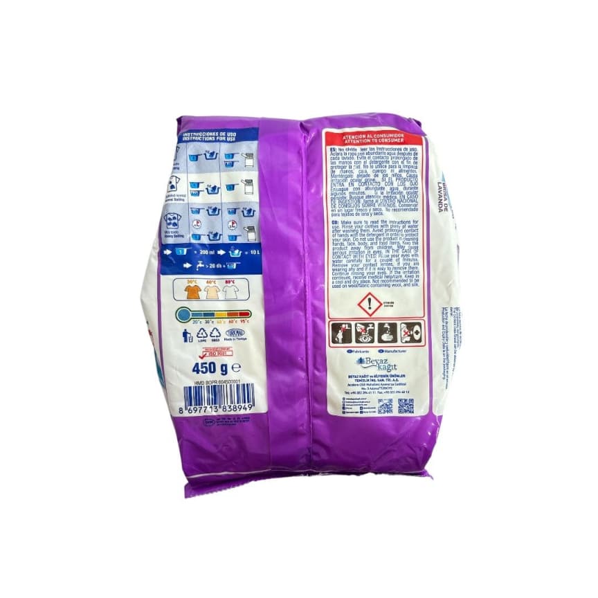 Detergente en Polvo Espumoso Brisa de Lavanda Peros 450g - Vista 2