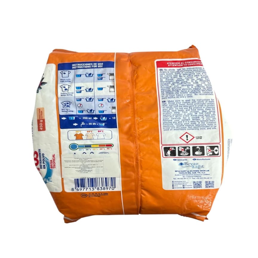 Detergente en Polvo Espumoso Brisa Tropical Peros 450g - Vista 2