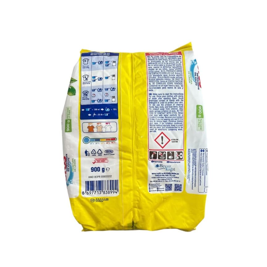 Detergente en Polvo Espumoso Frescura de Limón Peros 900g - Vista 2