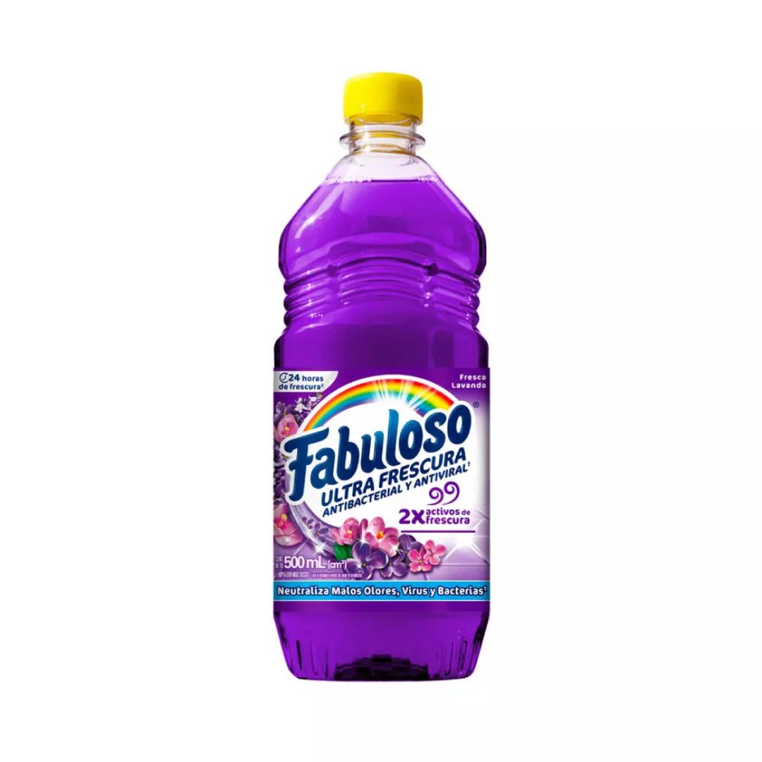 Limpiador Antibacterial Fabuloso Ultrafescura Antibacterial y Antiviral 500ml