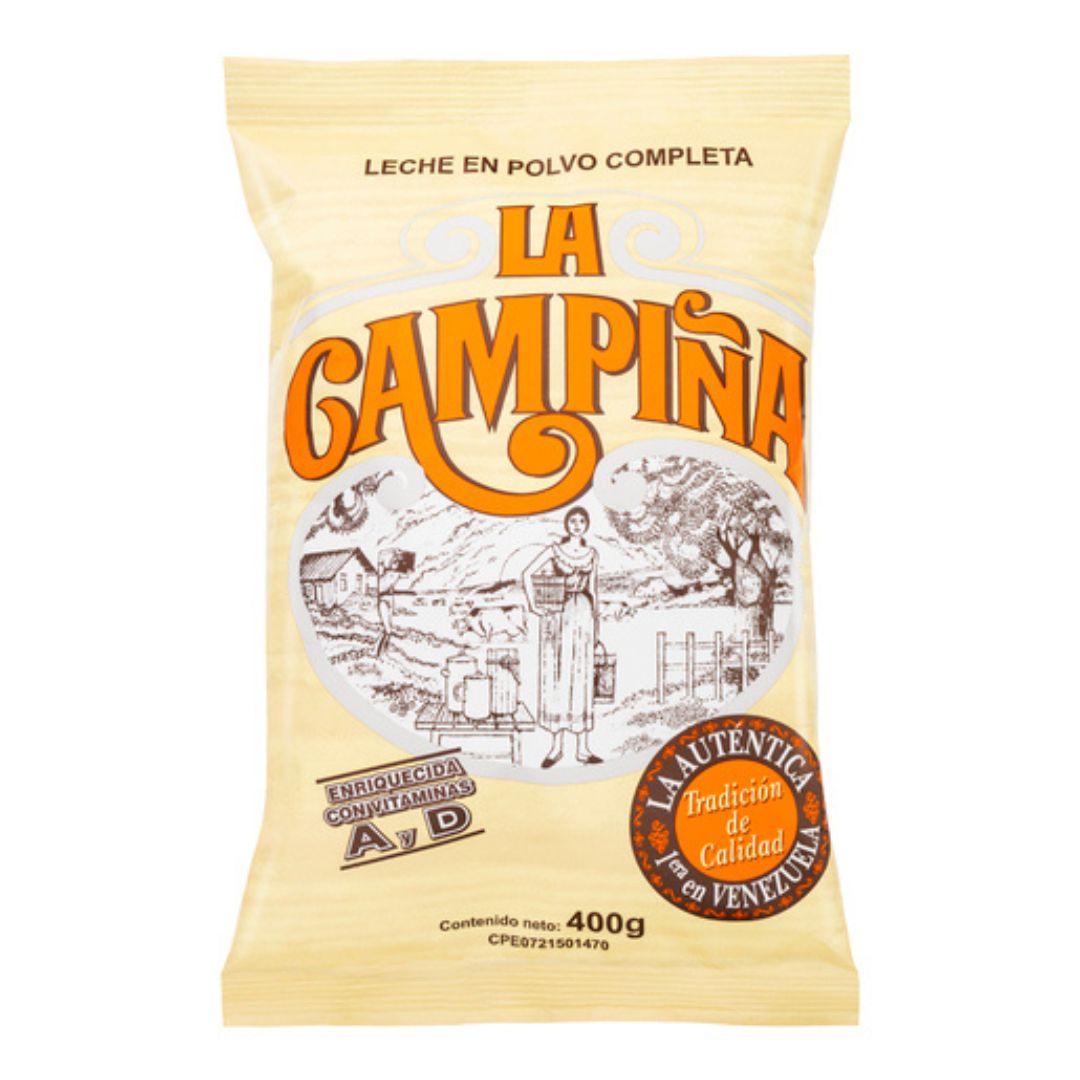 Leche en Polvo Completa La Campiña Enriquecida 400g