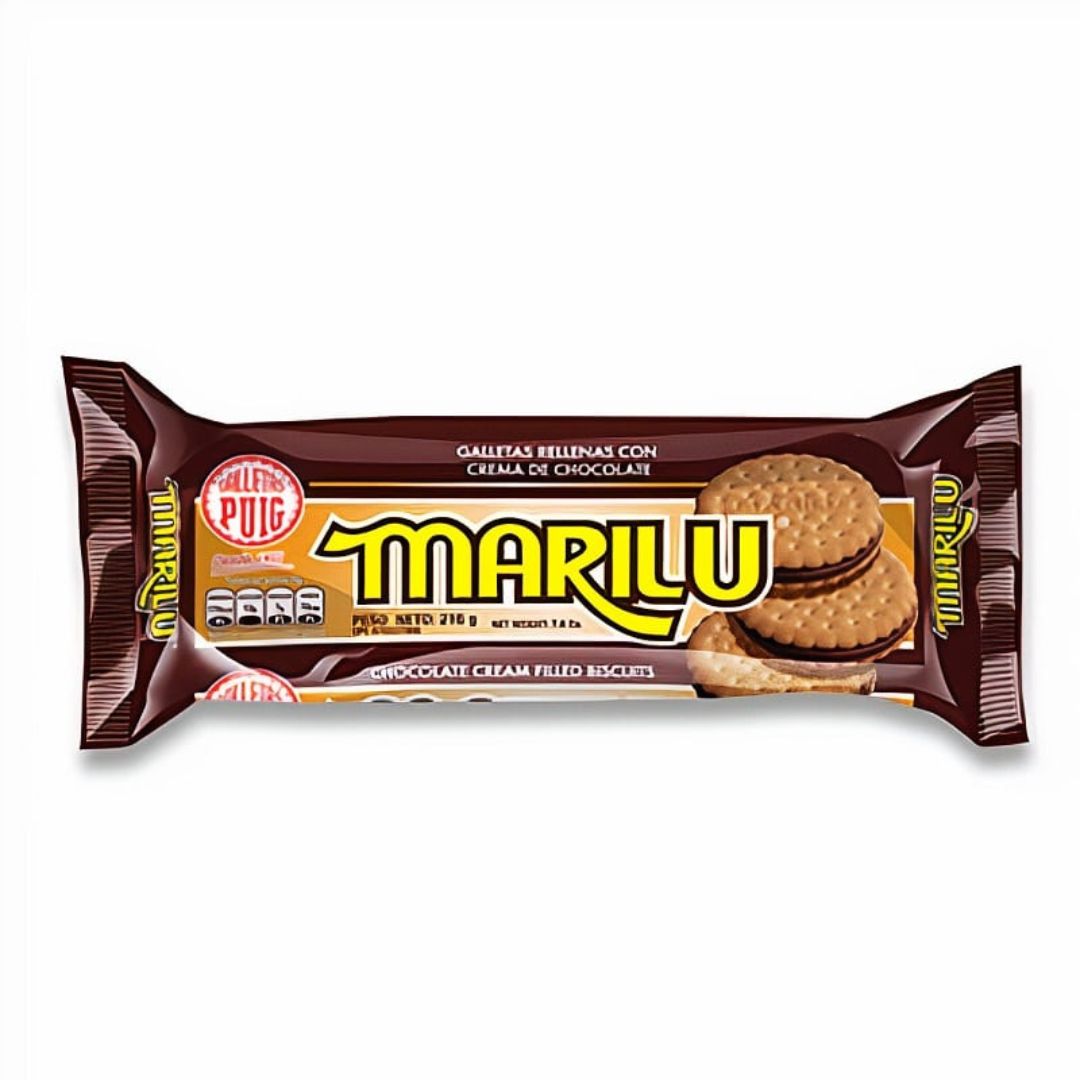 Galleta Marilú Chocolate Relleno de Chocolate Puig 216g
