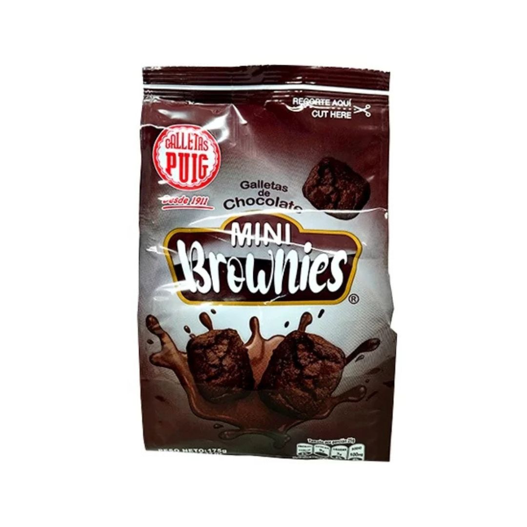 Galleta Mini Brownies Chocolate Puig 175g