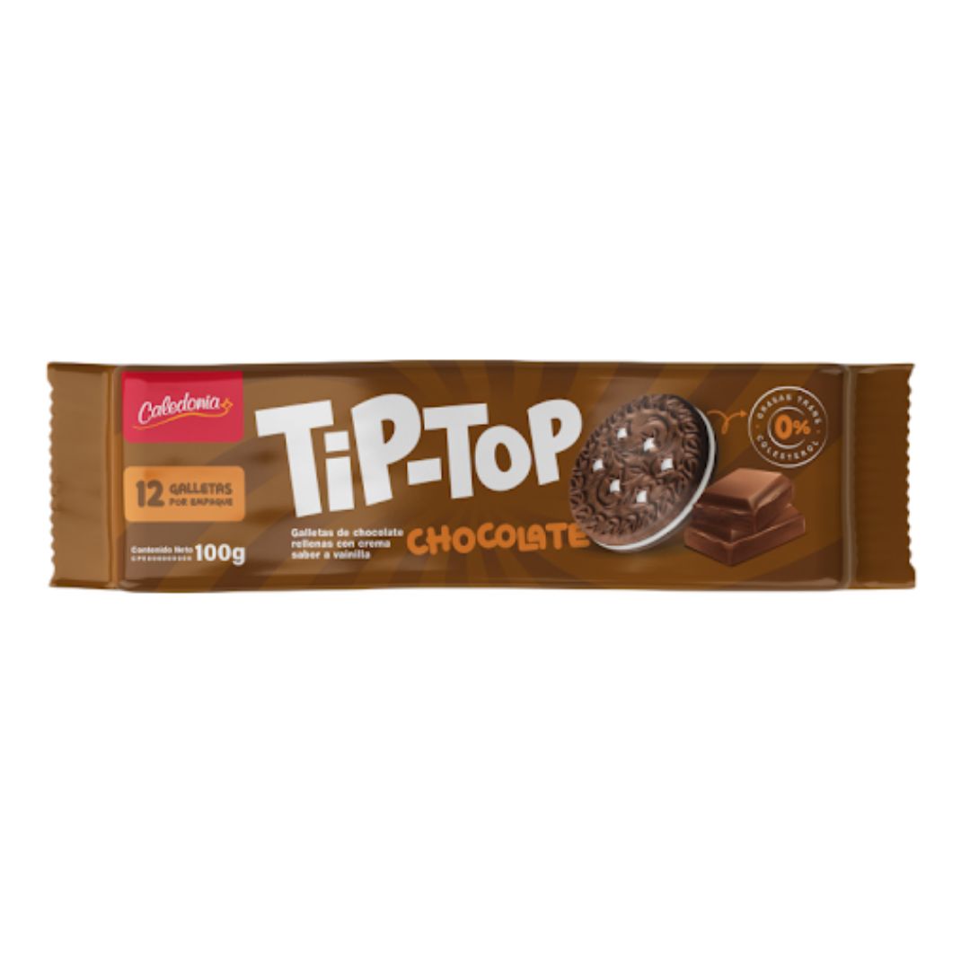 Galletas de Chocolate Tip Top Caledonia 96g