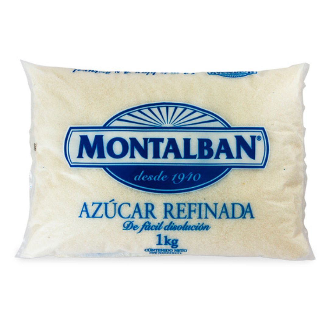 Azúcar Refinada Montalbán Bolsa Plástica 1kg