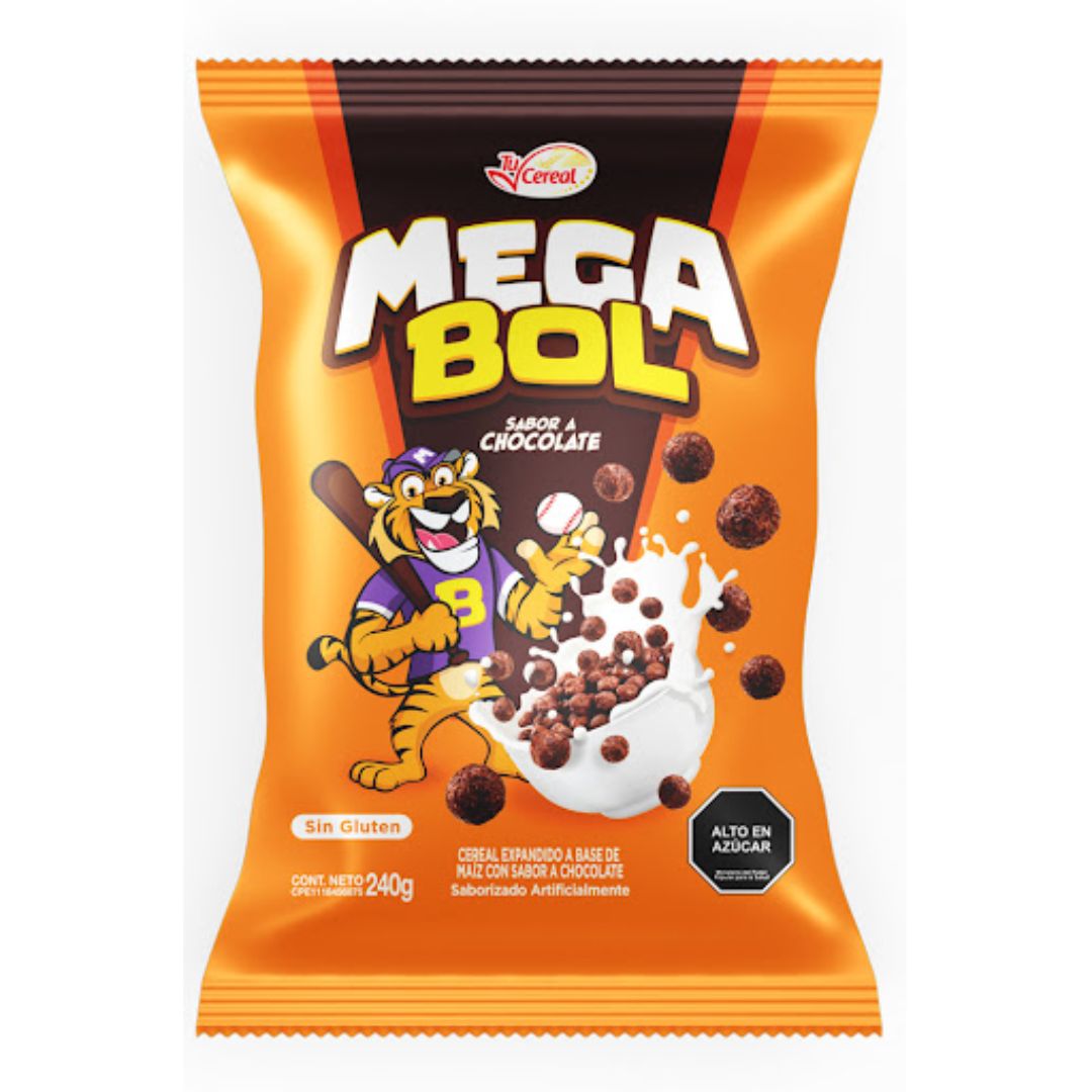 Cereal Sabor a Chocolate Megabol 240g