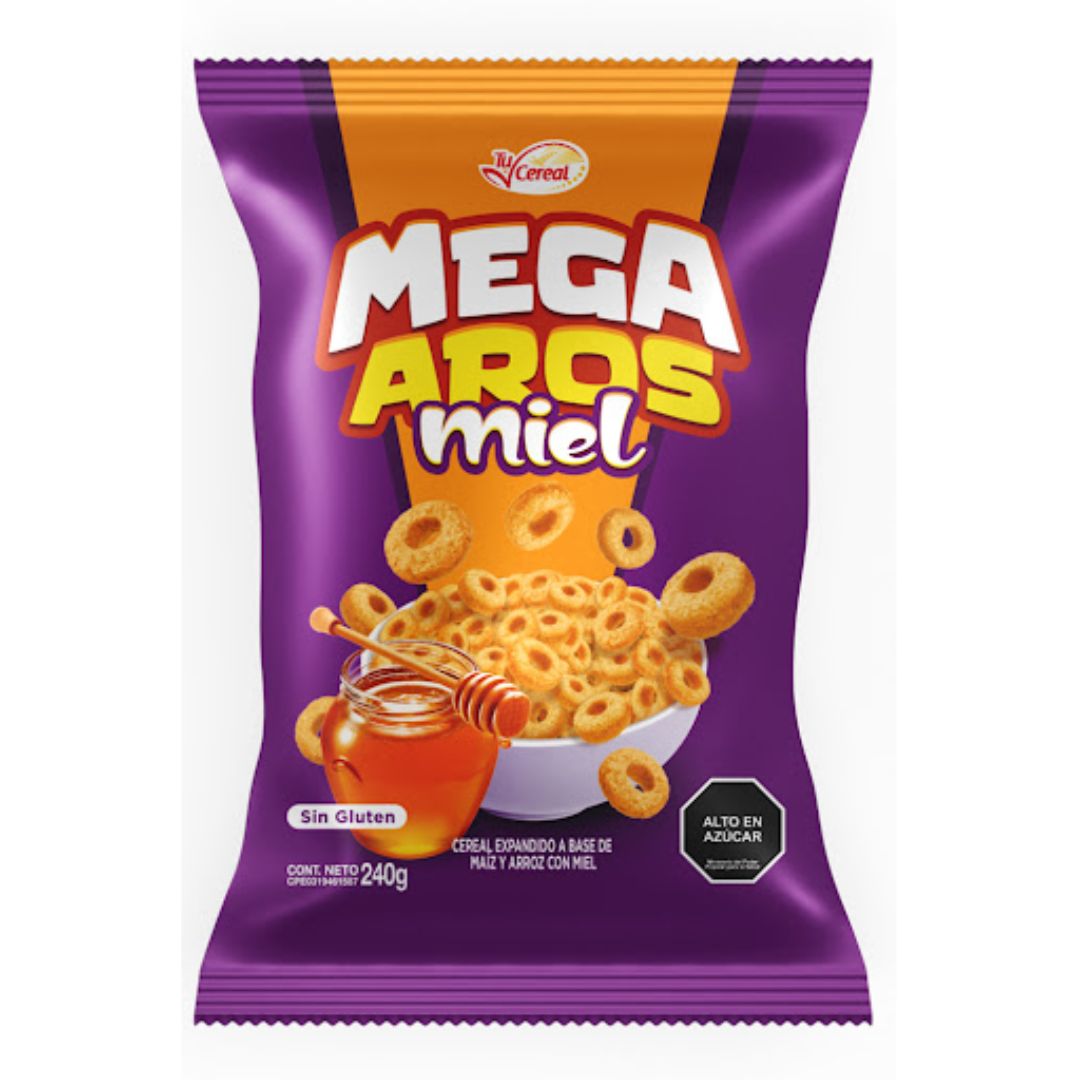 Cereal Mega Aros Miel 240g