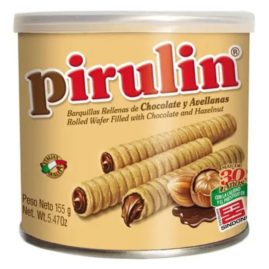 Barquilla Rellena de Chocolate Pirulín 155g