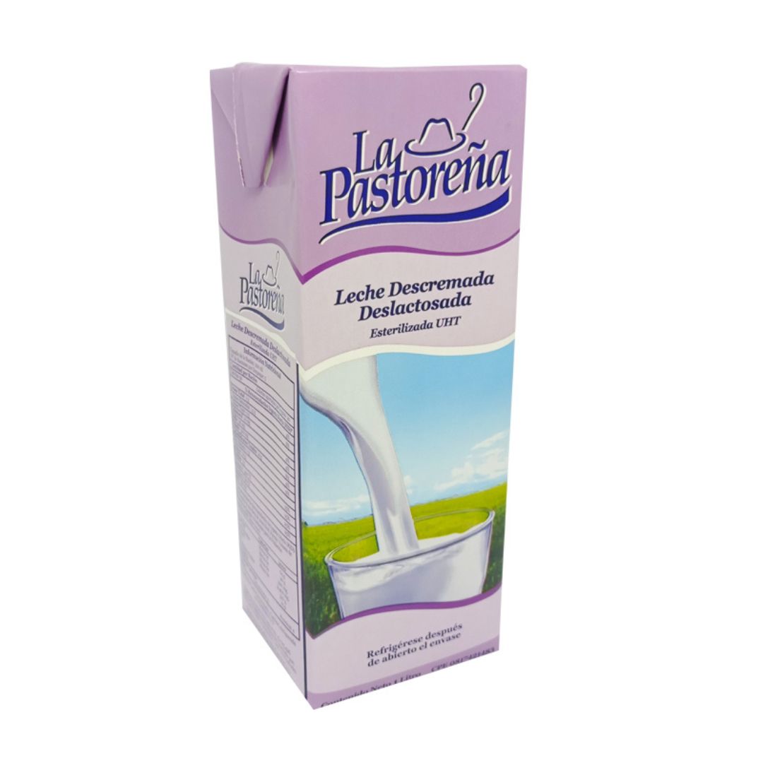 Leche Descremada Deslactosada La Pastoreña UHT 1L