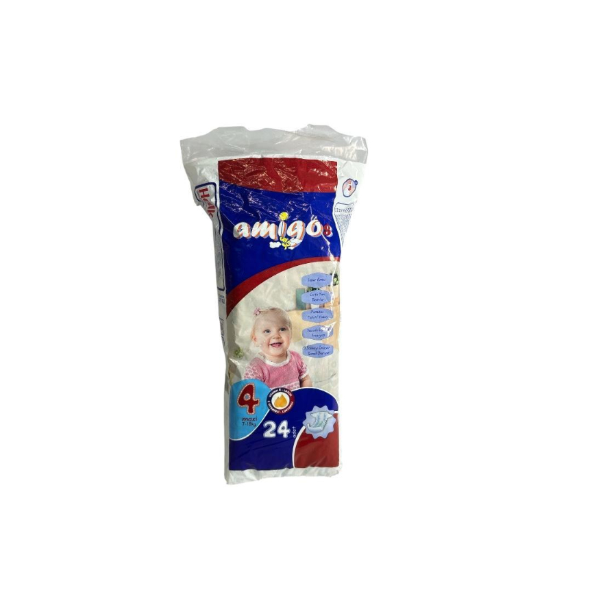 Pañal Maxi T4 Amigos 7–18kg 24pcs