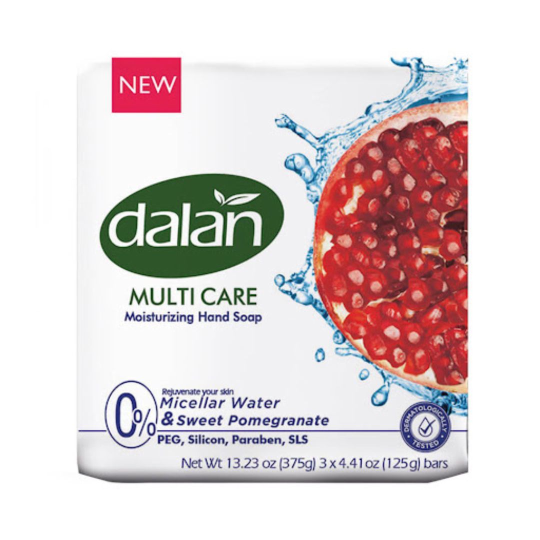 Jabón en Barra Micelar Granada Dulce Dalan 3 Unidades 125g