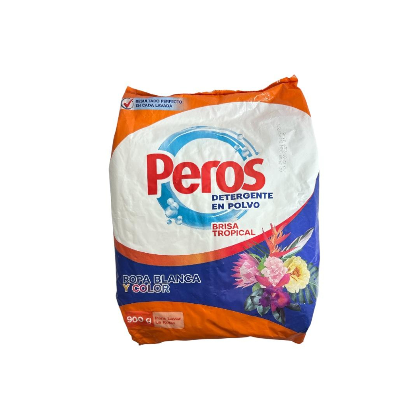 Detergente en Polvo Espumoso Brisa Tropical Peros 900g