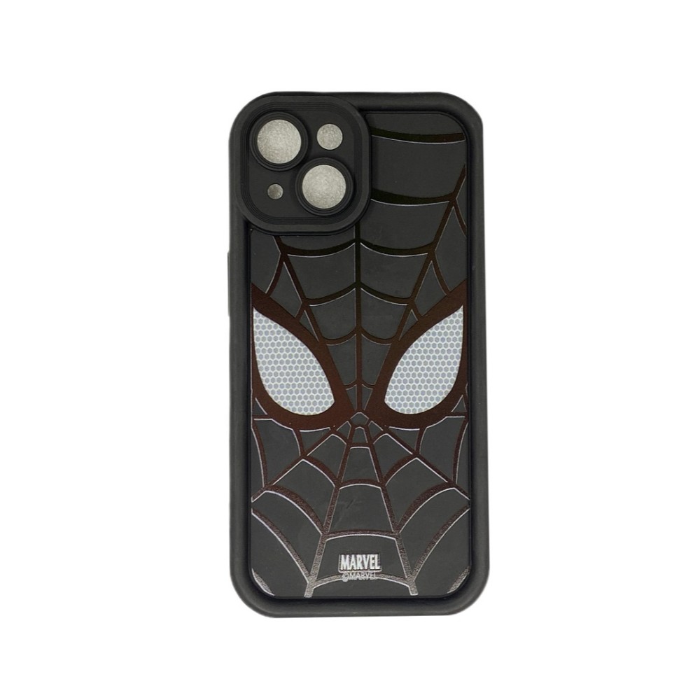 Forro Stickers iPhone 15 – Negro Spiderman