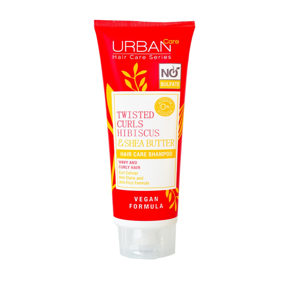 Champú Urban Care para el cuidado del cabello Twisted Curls con hibisco y manteca de karité 250ml