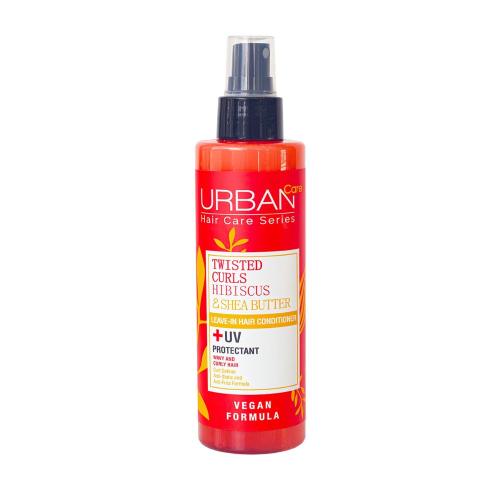 Spray Acondicionador Urban Care para cabello rizo Twisted Curls con hibisco y manteca de karité +UV 200ml