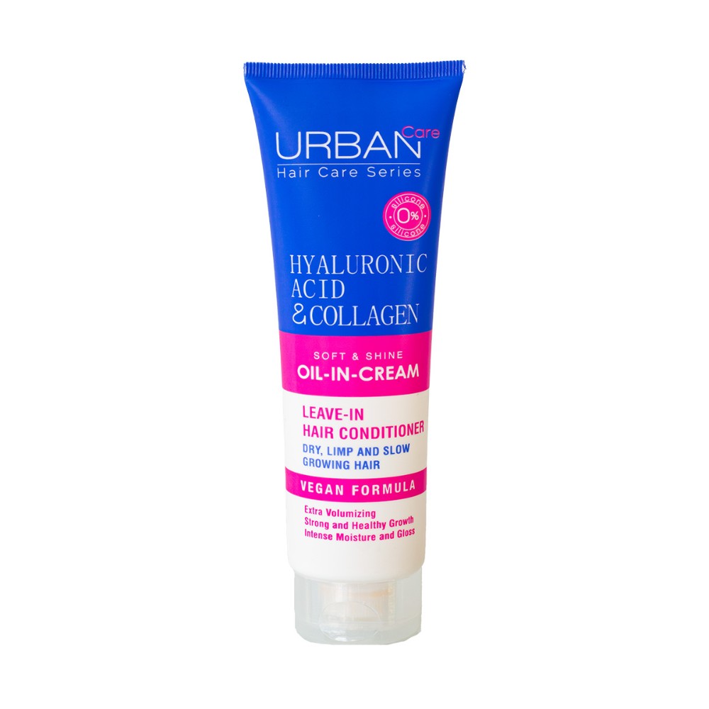 Crema de peinar Urban Care sin enjuague con Ácido hialurónico y colágeno 150ml