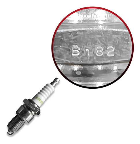 Bujía Ngk Original Bpr6ey Fiat Uno Racing 1.6 Carburado - Vista 3