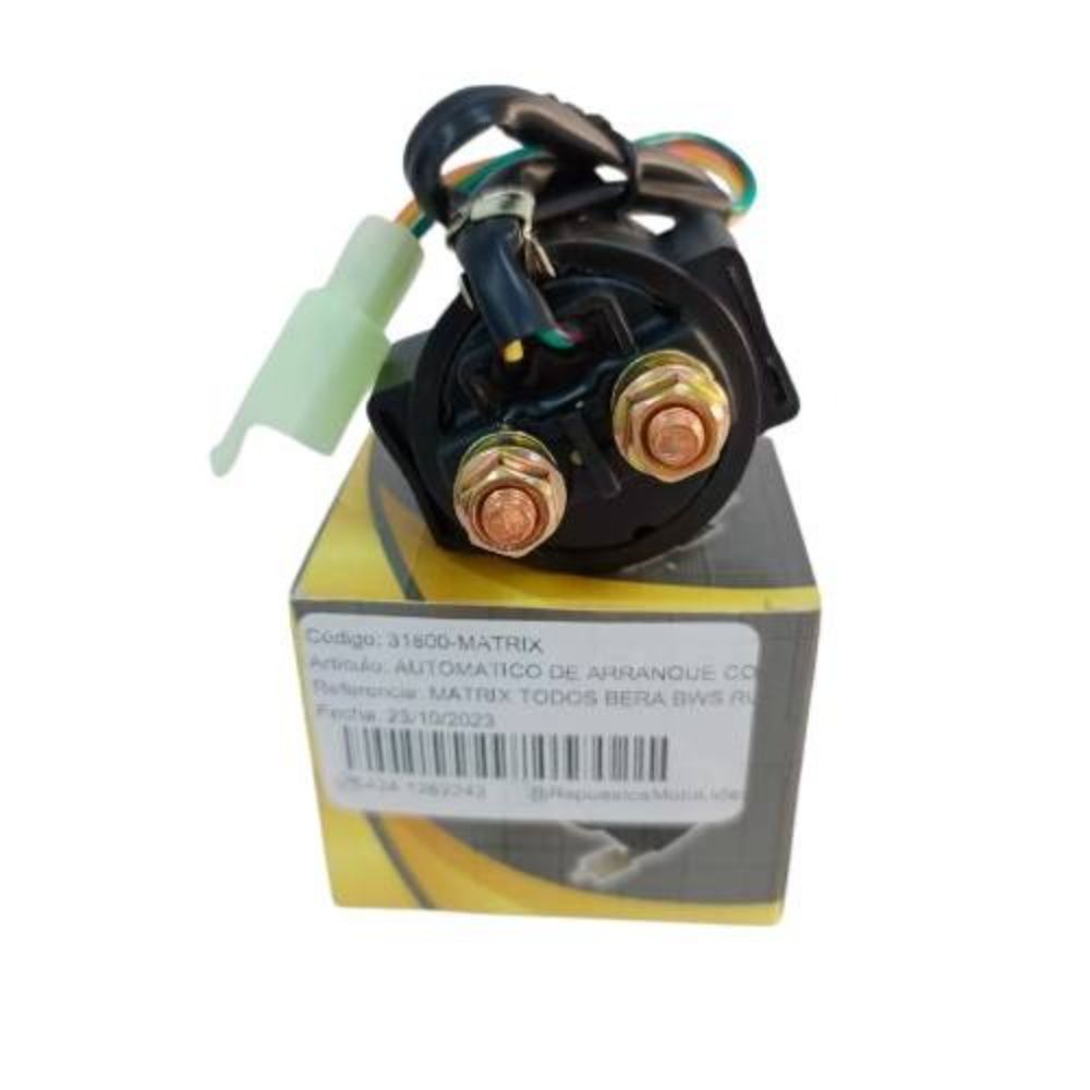 Automático De Arranque Cochinito Matrix Md Aguila Bera Bws Runner Corvette Cobra 2 Cables 1 Conector Universal Moto Bera R1 Brz X1 Dt200