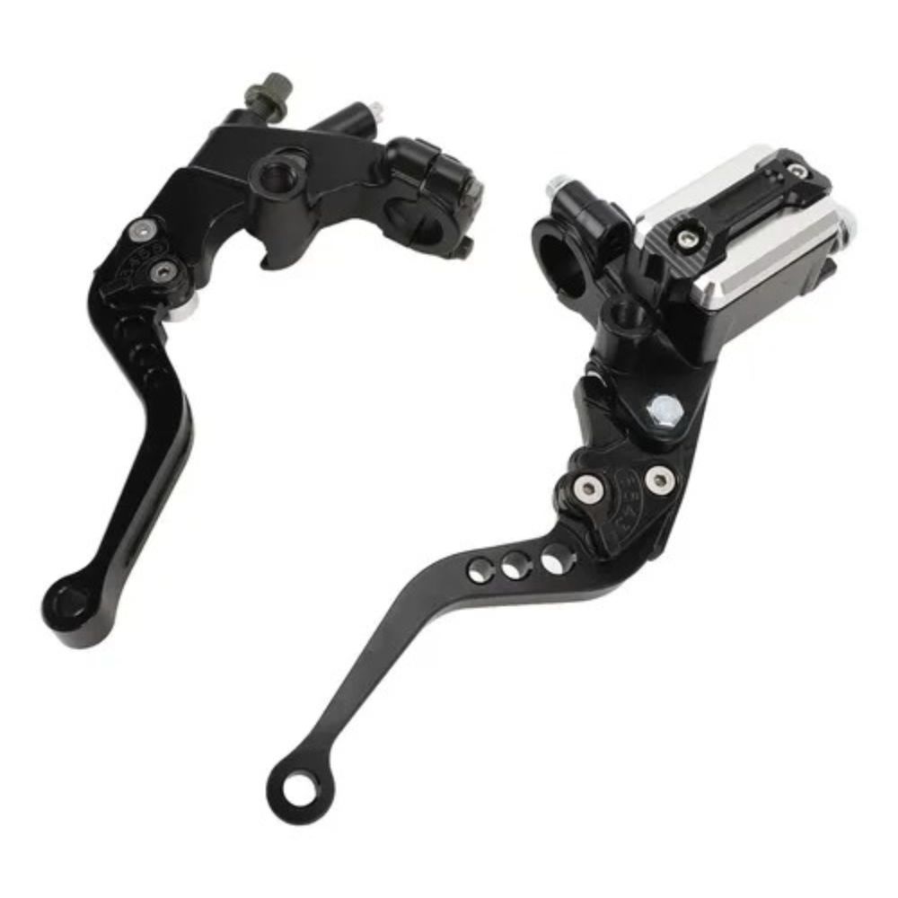 Bomba De Freno Manilla Clutch Base Universal Sincrónica Graduable Racing Negra