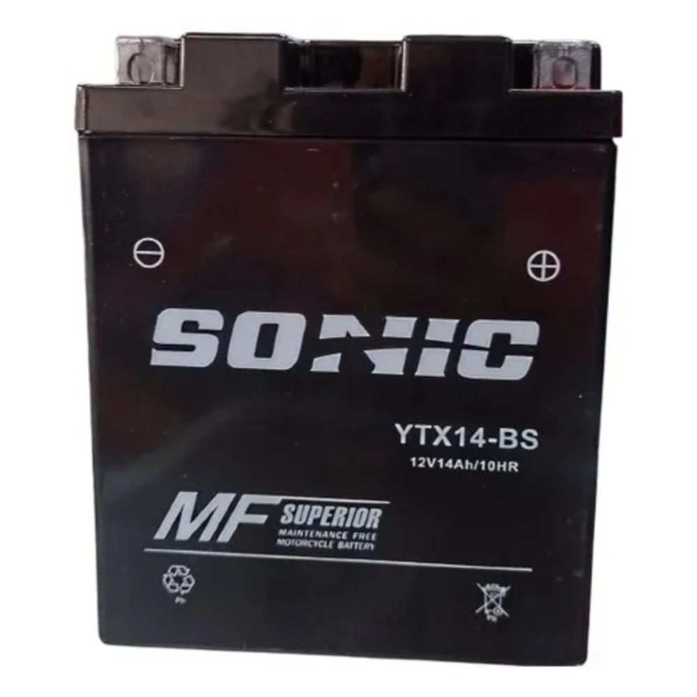 Batería Sonic YTX14-BS Kawasaki KLR 650