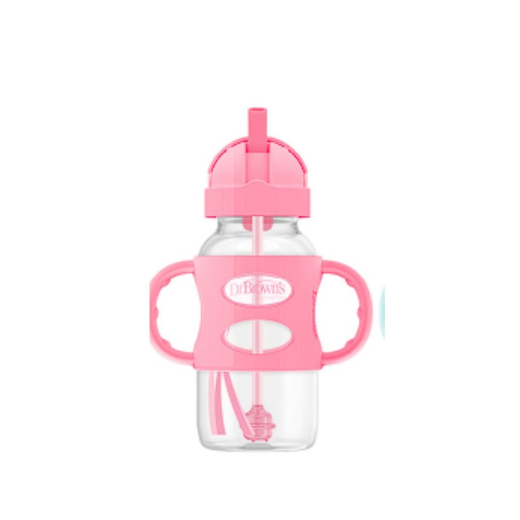 Tetero De Transición Con Asa Fucsia