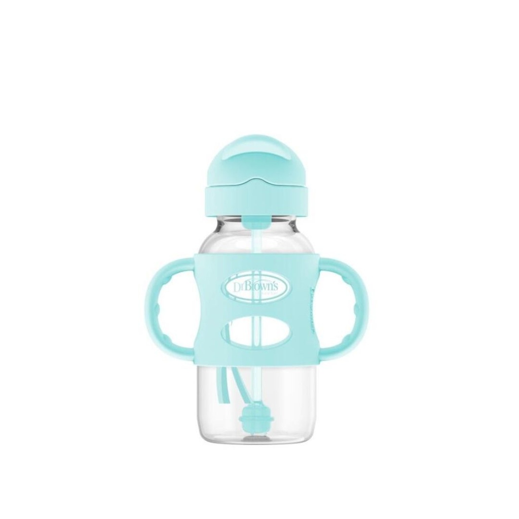 Tetero De Transición Con Aza Color Aguamarina