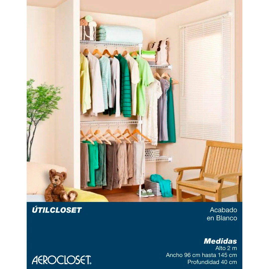 Aerocloset Modelo Clóset Útil Organizador Modular Metálico - Vista 2