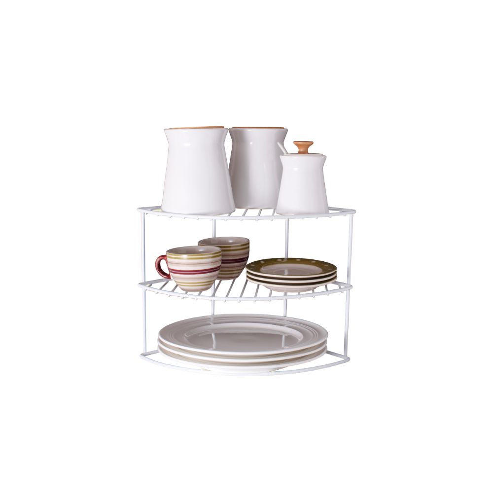Platera Esquinera Organizadora Metálica Aerocloset para Cocina