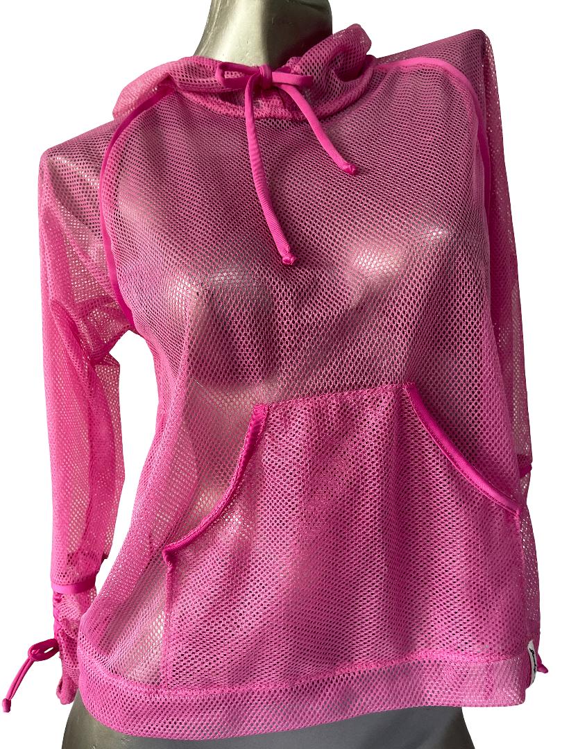 Chaqueta de malla Joely’s con capucha