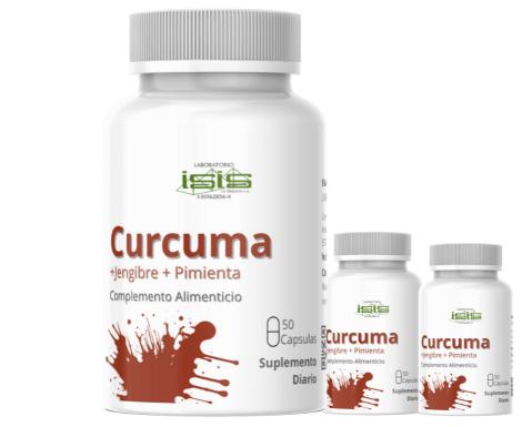 Kit ISIS Cúrcuma – Cúrcuma · Jengibre · Pimienta Negra