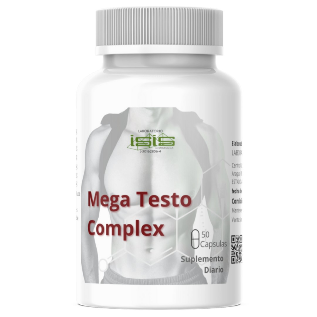ISIS Mega Testo Complex – Suplemento deportivo – Desempeño y masa magra