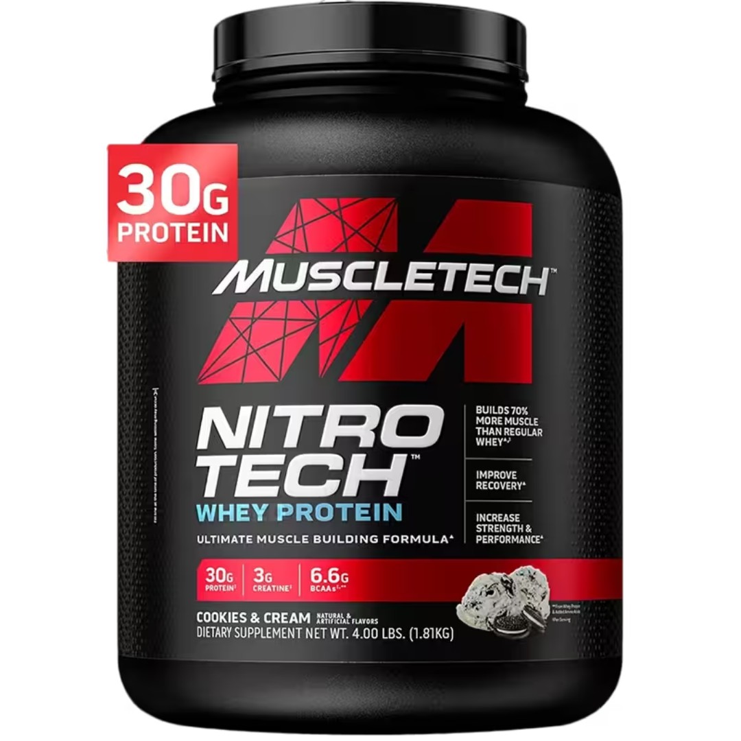 MuscleTech Nitro-Tech Whey + Creatina – Rendimiento y ganancia muscular