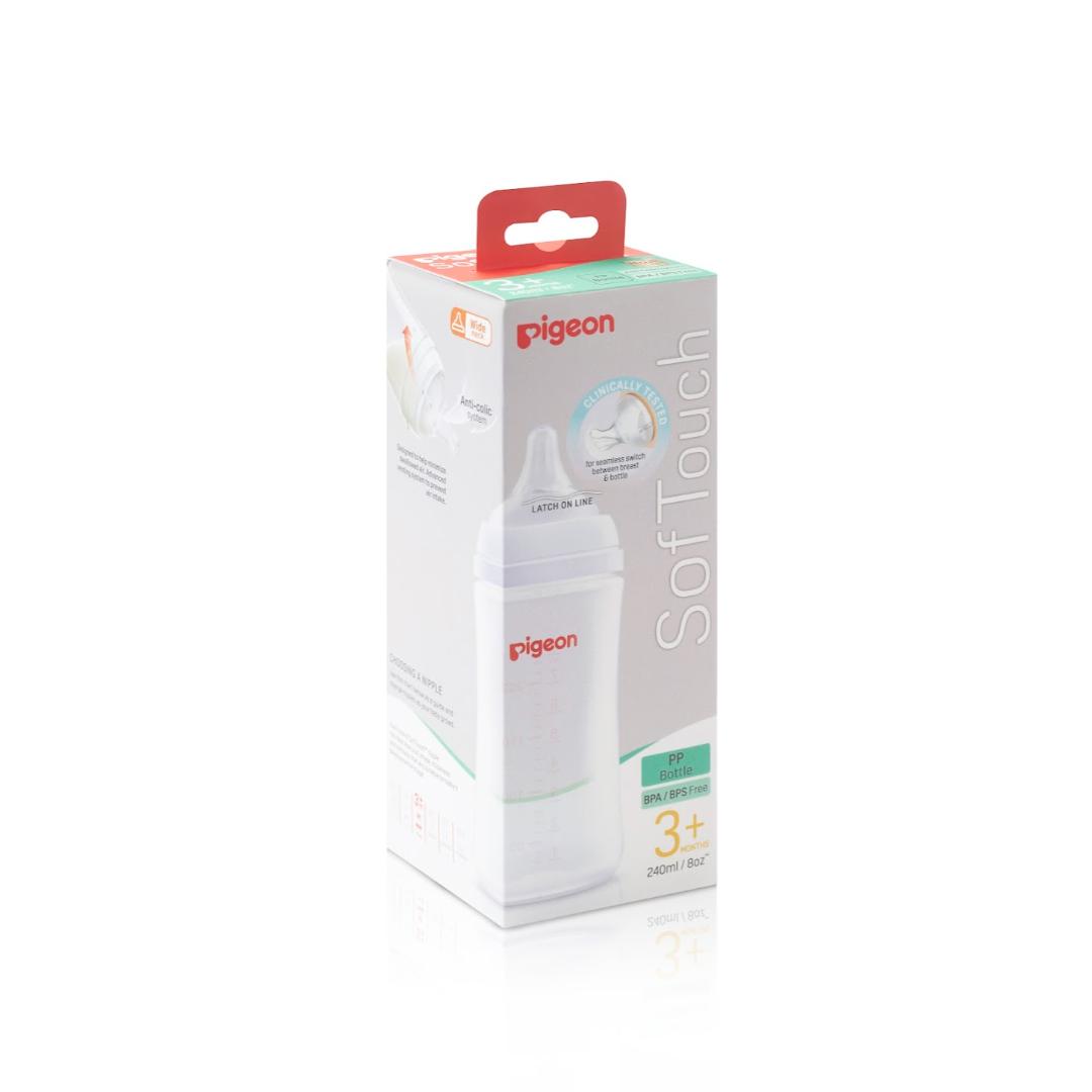 Tetero Pigeon SofTouch 240ml Blanco