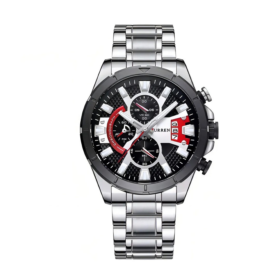 Reloj Curren 8401 Estilo Deportivo, Esferas Multifunción y Alta Resistencia 47mm