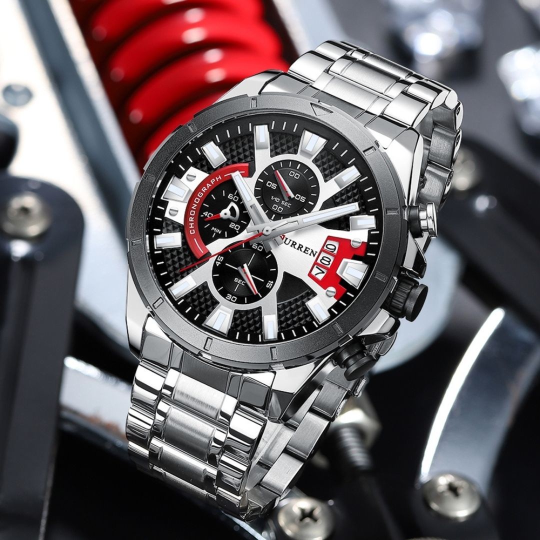 Reloj Curren 8401 Estilo Deportivo, Esferas Multifunción y Alta Resistencia 47mm - Vista 2