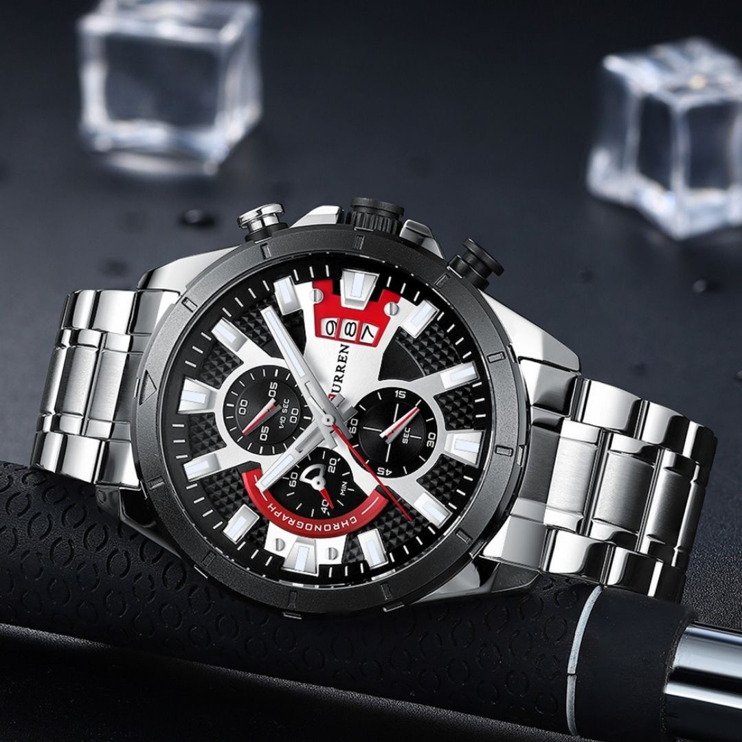 Reloj Curren 8401 Estilo Deportivo, Esferas Multifunción y Alta Resistencia 47mm - Vista 3