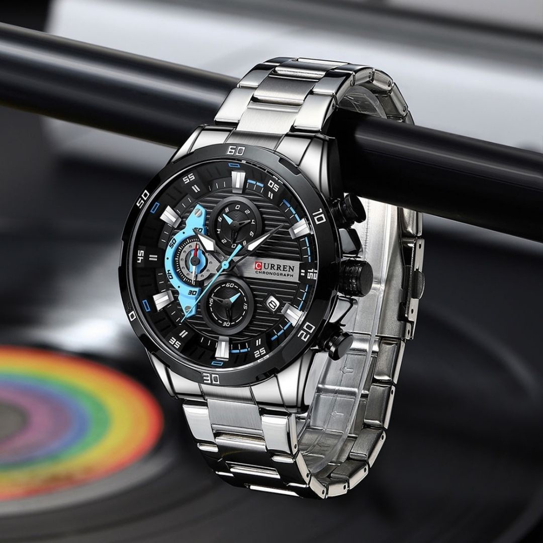 Reloj Curren 8402 Acero Inoxidable con Movimiento Japonés 47mm - Vista 3
