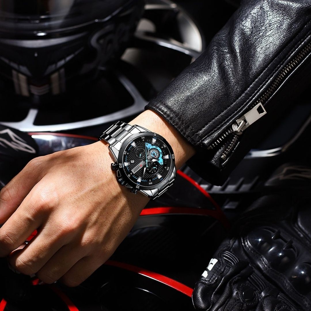Reloj Curren 8402 Acero Inoxidable con Movimiento Japonés 47mm - Vista 4