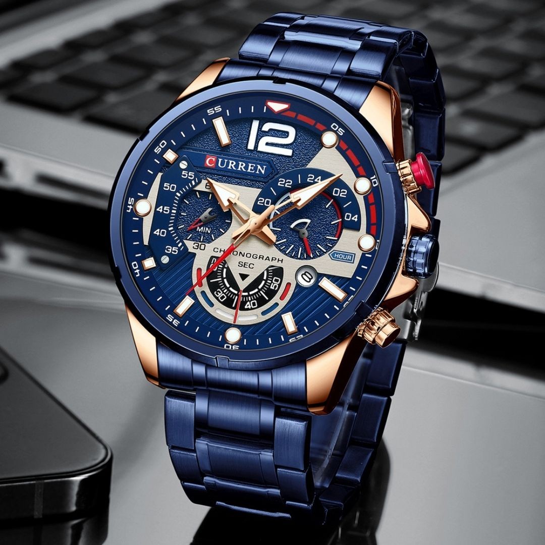 Reloj Curren 8395 de 47mm con correa de acero y diseño moderno - Vista 2
