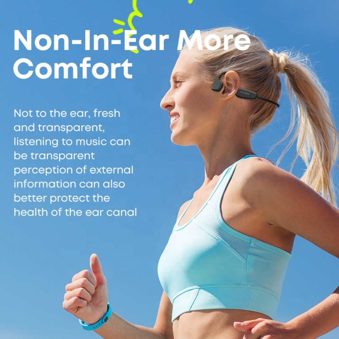 Auriculares de Conducción Ósea Langsdom BE12, 32 GB, IPX6, 11 h música, Bluetooth 5.3 - Vista 5