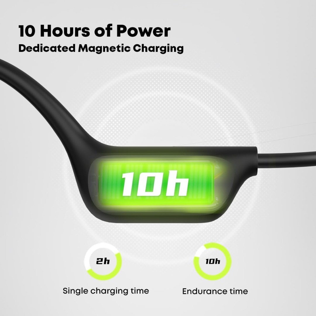 Auriculares de Conducción Ósea Langsdom BE17 32 GB, Sumergibles, Bluetooth 5.4, 10h Música - Vista 6